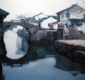 Paysage de Jiangnan Watertown Chinois Chen Yifei